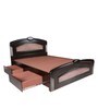 Camelot King Size Bed with Storage in Dark Brown Colour