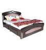 Camelot King Size Bed with Storage in Dark Brown Colour