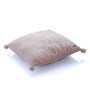 Cameo Pink & Natural 100% Cotton Hip Hop 16X16 Inches Knitted Cushion Cover