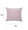 Cameo Pink & Natural 100% Cotton Hip Hop 16X16 Inches Knitted Cushion Cover