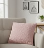 Cameo Pink 100% Cotton Totit 18X18 Inches Knitted Cushion Cover