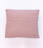 Cameo Pink 100% Cotton Totit 18X18 Inches Knitted Cushion Cover
