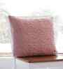 Cameo Pink 100% Cotton Totit 18X18 Inches Knitted Cushion Cover