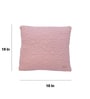Cameo Pink 100% Cotton Totit 18X18 Inches Knitted Cushion Cover