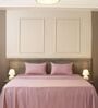 Cameo Rose 400TC  Solid Embroidery Superking Bedsheet with 2 Pillow Covers