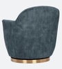 Cameron Suede Revolving Armchair in Turkish Blue Colour