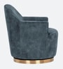 Cameron Suede Revolving Armchair in Turkish Blue Colour