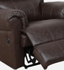 Cami Leatherette 1 Seater Motorized Recliner in Dark Chocolate Brown Colour