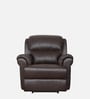 Cami Leatherette 1 Seater Motorized Recliner in Dark Chocolate Brown Colour