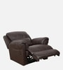 Cami Leatherette 1 Seater Motorized Recliner in Dark Chocolate Brown Colour