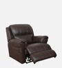 Cami Leatherette 1 Seater Motorized Recliner in Dark Chocolate Brown Colour