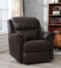 Cami Leatherette 1 Seater Motorized Recliner in Dark Chocolate Brown Colour