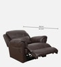 Cami Leatherette 1 Seater Motorized Recliner in Dark Chocolate Brown Colour
