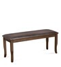Camilla 6 Seater Dining Set in Walnut Finish with Bench