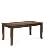 Camilla 6 Seater Dining Set in Walnut Finish with Bench