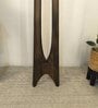 Camille Wooden Floor Lamp with Jute Shade & Brown Base