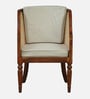 Camlough Sheesham Wood 1 Seater Sofa In Honey Oak Finish