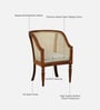 Camlough Sheesham Wood 1 Seater Sofa In Honey Oak Finish