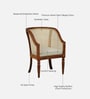 Camlough Sheesham Wood Arm Chair In Honey Oak Finish