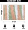 Canada Stripes Pink Microfiber 16x24 Inches Super Soft Bath Mat