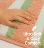 Canada Stripes Pink Microfiber 16x24 Inches Super Soft Bath Mat