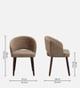 Canas Dining Chair In Brown Colour