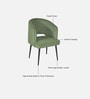 Canas Dining Chair In Green Colour Canas Dining Chair In Green Colour