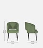 Canas Dining Chair In Green Colour Canas Dining Chair In Green Colour