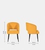 Canas Dining Chair In Yellow Colour Canas Dining Chair In Yellow Colour