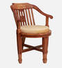 Canasto Teak Wood Arm Chair In Teak Finish (Set of 2)