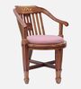 Canasto Teak Wood Arm Chair In Teak Colour (Set of 2)