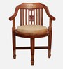 Canasto Teak Wood Arm Chairs Teak In Beige Finish