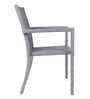Canberra Wicker Table And Chair Set ( With 2 Chairs ) In Grey Finish