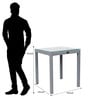 Canberra Wicker Table And Chair Set ( With 2 Chairs ) In Grey Finish