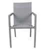 Canberra Wicker Table And Chair Set ( With 2 Chairs ) In Grey Finish
