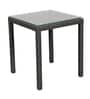 Canberra Wicker Table And Chair Set ( With 2 Chairs ) In black Finish