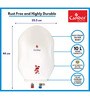 Candes 10 Litre Automatic Storage Electric Water Heater  Installation Kit