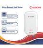 Candes 3-Litre Instant Electric Water Heater Multiple Safety Geyser ABS Body, White (Insto 3Ltr)