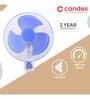 Candes 400mm 3 Blade Automatic Oscillation Wall Fan  (16WFWB02)
