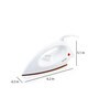 Candes EI107 1000W Non Stick Dry Iron (White)