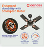Candes EON High 600mm /24 inch Speed Anti-dust Decorative 5 Star Rated Ceiling Fan (24EonB1cc)