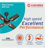 Candes EON High 600mm /24 inch Speed Anti-dust Decorative 5 Star Rated Ceiling Fan (24EonB1cc)