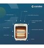 Candes Infra2 800W Halogen Room Heater (White/Grey)