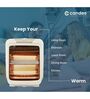 Candes Infra2 800W Halogen Room Heater (White/Grey)