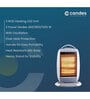 Candes Infra3 1200W Halogen Room Heater (White/Grey)
