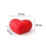Red Heart Shape Valentine Candle Set Of 2