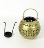 (1Pc) Gold Metal Diwali Decoration Tea Light Holder