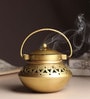 Set Of 3 Gold Metal Diwali Decoration Tea Light Holder
