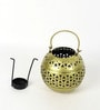 Set Of 3 Gold Metal Diwali Decoration Tea Light Holder