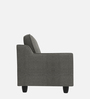 Candour Fabric 1 Seater Sofa In Grey Colour